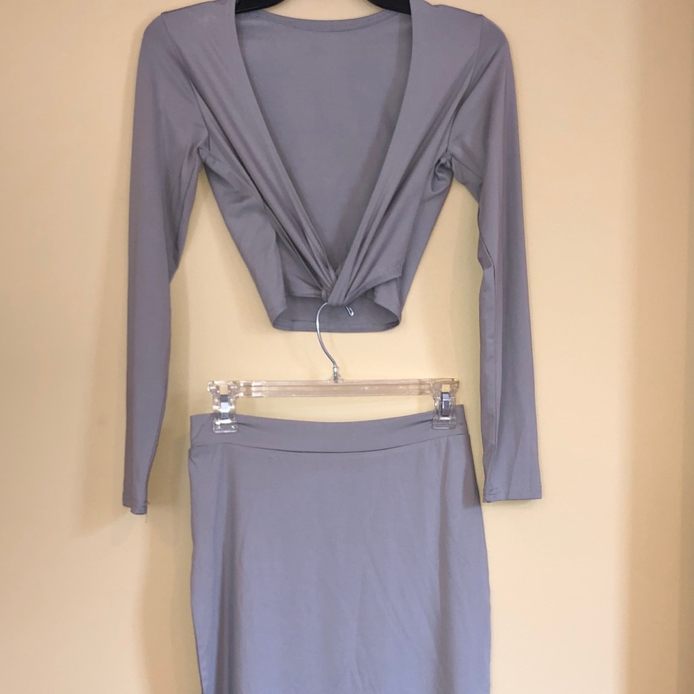 two piece skirt/shirt